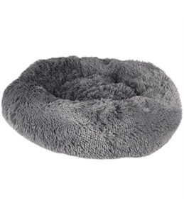 Kussen krems rond grijs 50cm 