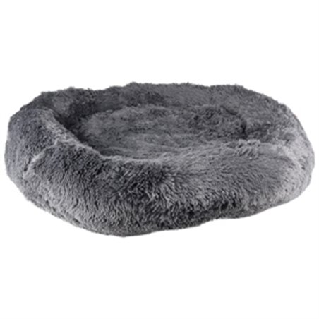 Kussen krems rond grijs 90cm 