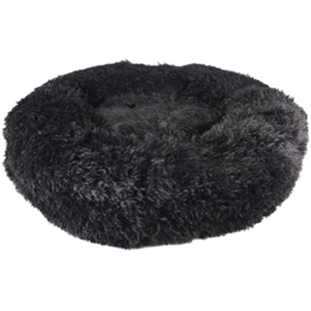 Kussen krems rond zwart 70cm 