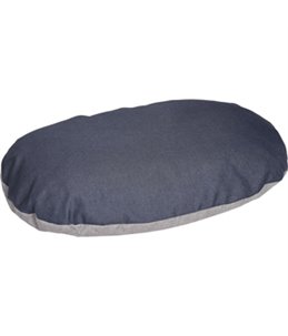 KUSSEN GORA OVAAL+RITS BLAUW GRIJS 