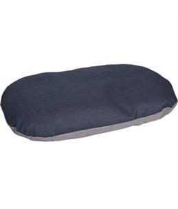 KUSSEN GORA OVAAL+RITS BLAUW GRIJS 