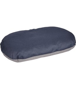 KUSSEN GORA OVAAL+RITS BLAUW GRIJS 