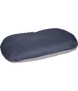 KUSSEN GORA OVAAL+RITS BLAUW GRIJS 