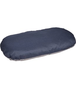 KUSSEN GORA OVAAL+RITS BLAUW GRIJS 