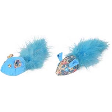  ps marly muisjes blauw 4x15x3,5cm 
