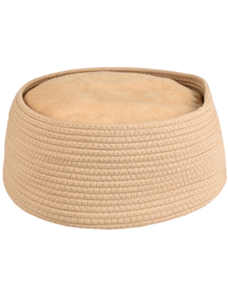 MAND HEBE ROND + KUSSEN BEIGE DIA. 