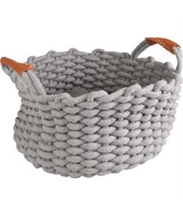 MAND ENYA ROND + KUSSEN GRIJS DIA. 