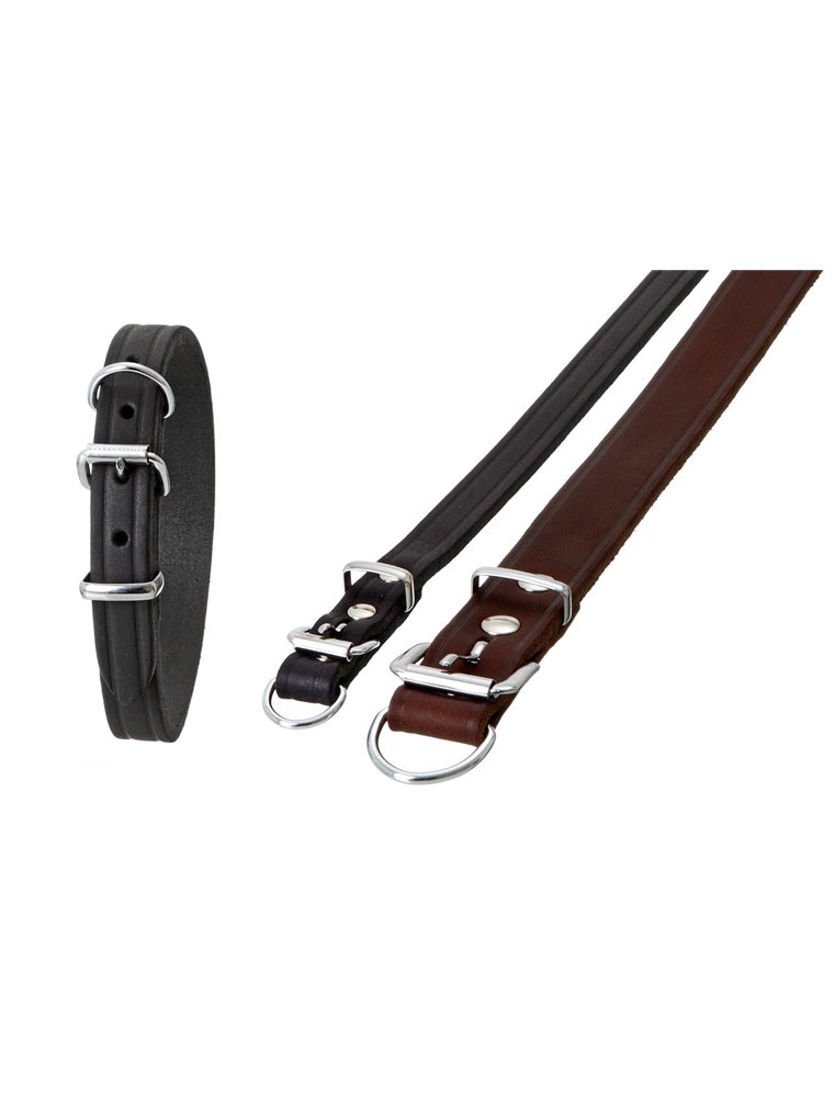 COLLAR RONDO 32CM 15MM BLACK VERST/ADJ 25-29,5CM