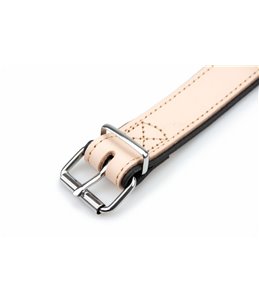 COLLAR RONDO 47CM 27MM BROWN/COGNAC VERST/ADJ 35,5-41,5CM