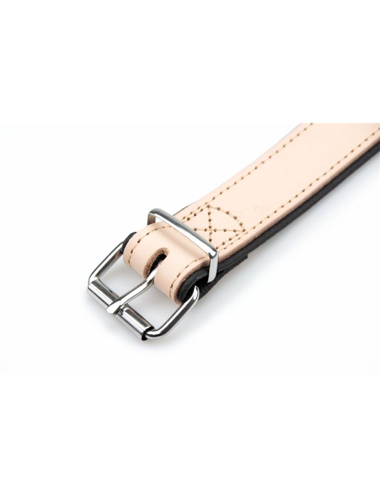 COLLAR RONDO 70CM 32MM BROWN/COGNAC VERST/ADJ 56,5-64,5CM