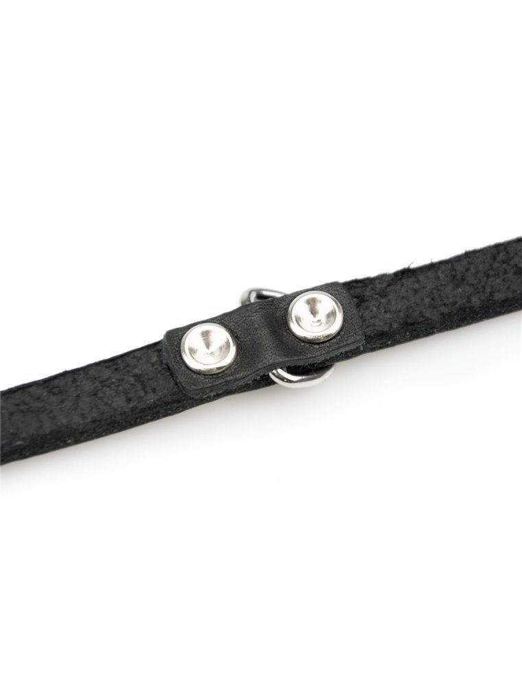 COLLAR RONDO 24CM 10MM BLACK VERST/ADJ 16-19CM