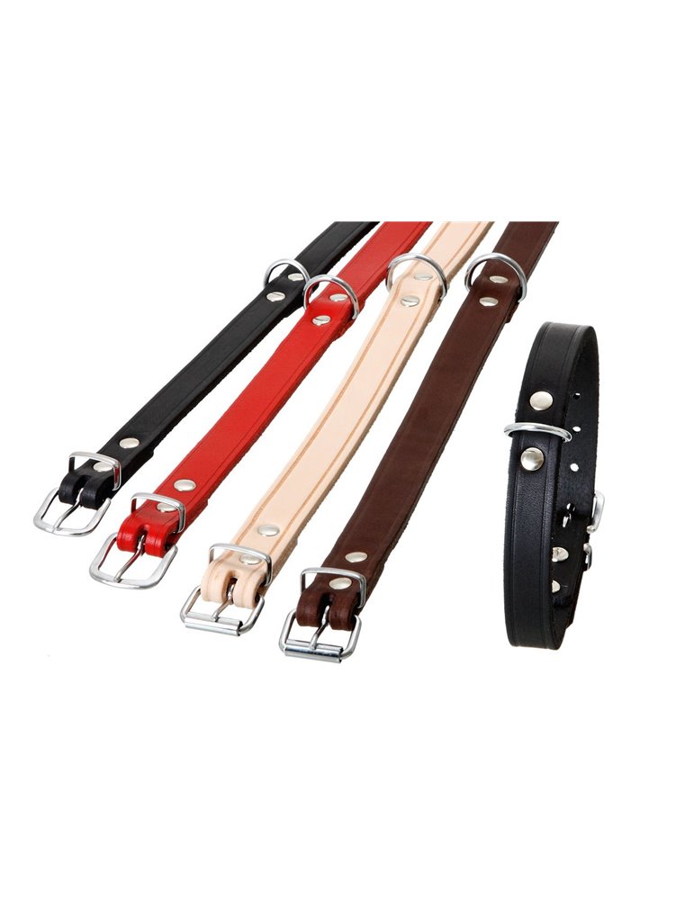 COLLAR RONDO 57CM 20MM BROWN VERST/ADJ 41,5-51,5CM