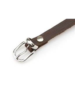 COLLAR RONDO 57CM 20MM BROWN VERST/ADJ 41,5-51,5CM