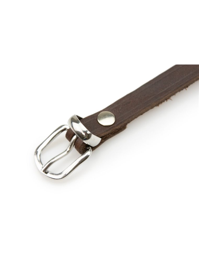 COLLAR RONDO 57CM 20MM BROWN VERST/ADJ 41,5-51,5CM