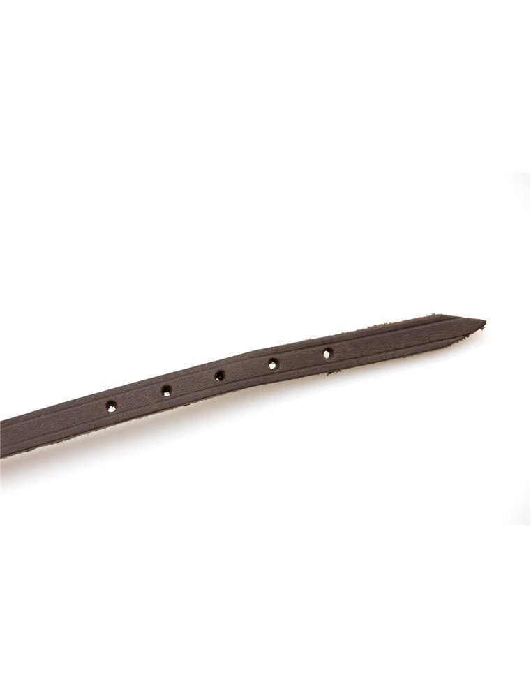 COLLAR RONDO 57CM 20MM BROWN VERST/ADJ 41,5-51,5CM