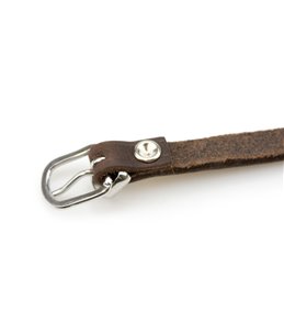 COLLAR RONDO 57CM 20MM BROWN VERST/ADJ 41,5-51,5CM