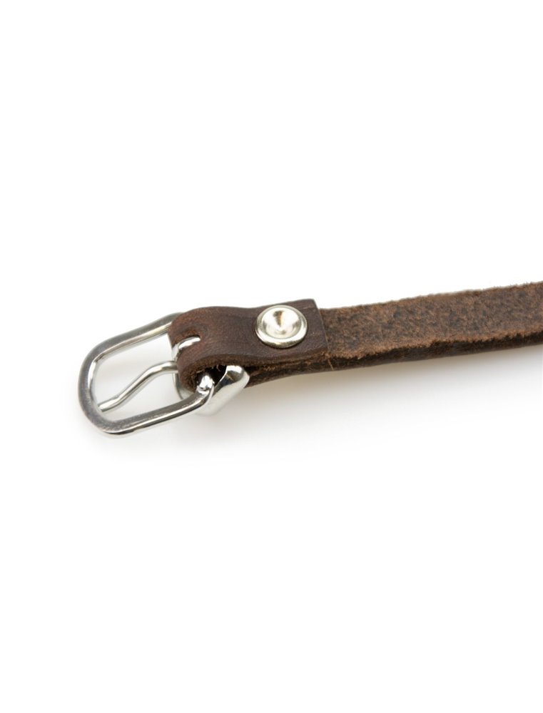 COLLAR RONDO 57CM 20MM BROWN VERST/ADJ 41,5-51,5CM