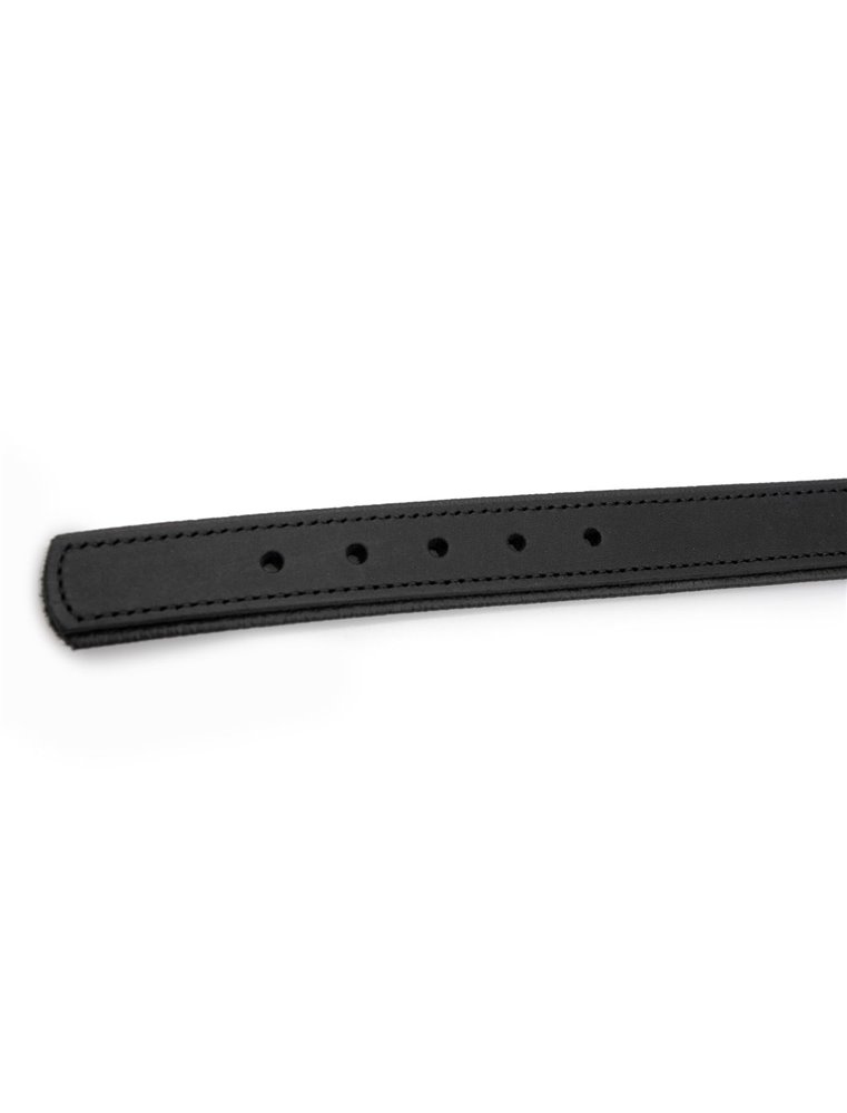 COLLAR RONDO 42CM 18MM NATURE/BLACK VERST/ADJ 31,5-37,5CM
