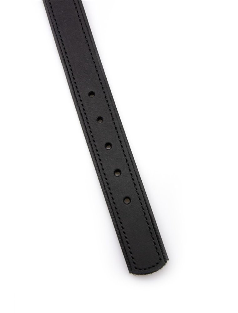 COLLAR RONDO 42CM 18MM NATURE/BLACK VERST/ADJ 31,5-37,5CM