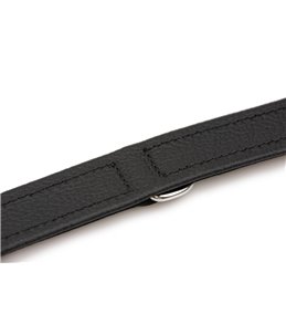 COLLAR RONDO 42CM 18MM NATURE/BLACK VERST/ADJ 31,5-37,5CM