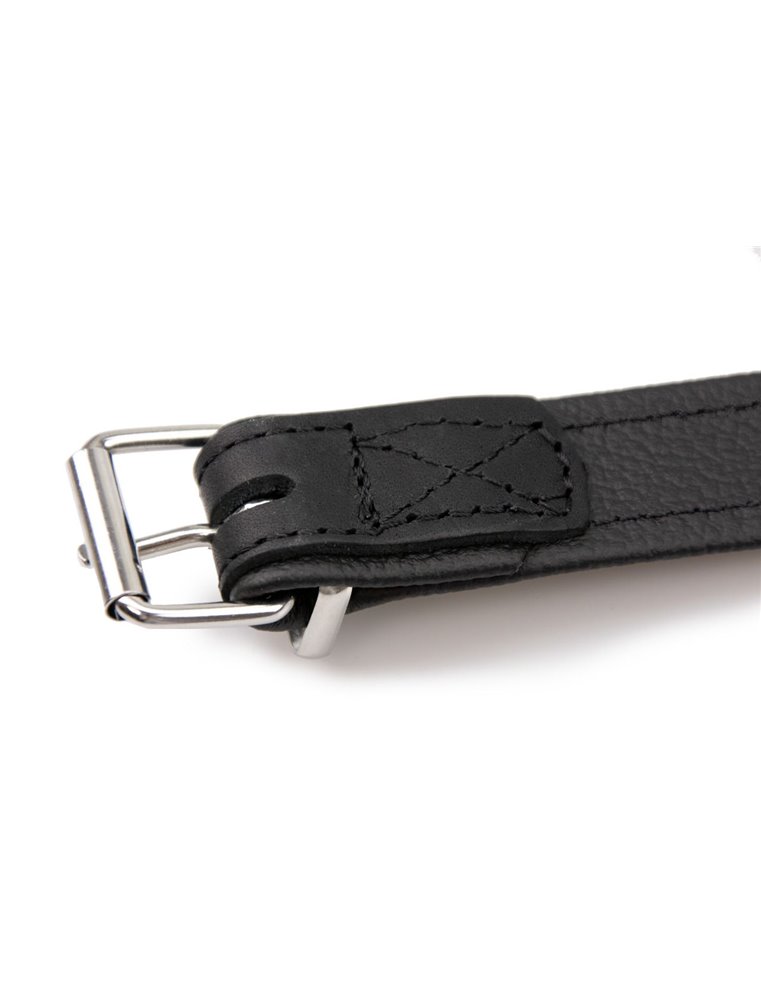 COLLAR RONDO 42CM 18MM NATURE/BLACK VERST/ADJ 31,5-37,5CM