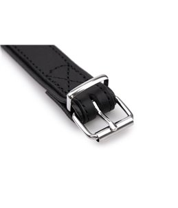 COLLAR RONDO 42CM 18MM NATURE/BLACK VERST/ADJ 31,5-37,5CM