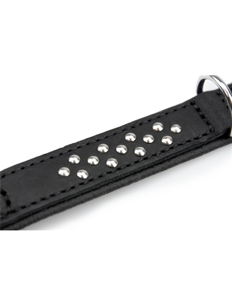 COLLAR RONDO 32CM 22MM NATURE/BLACK VERST/ADJ 23,5-27,5CM