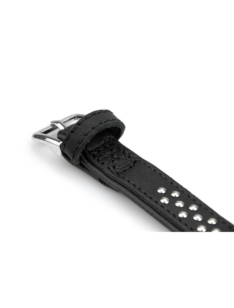 COLLAR RONDO 32CM 22MM NATURE/BLACK VERST/ADJ 23,5-27,5CM