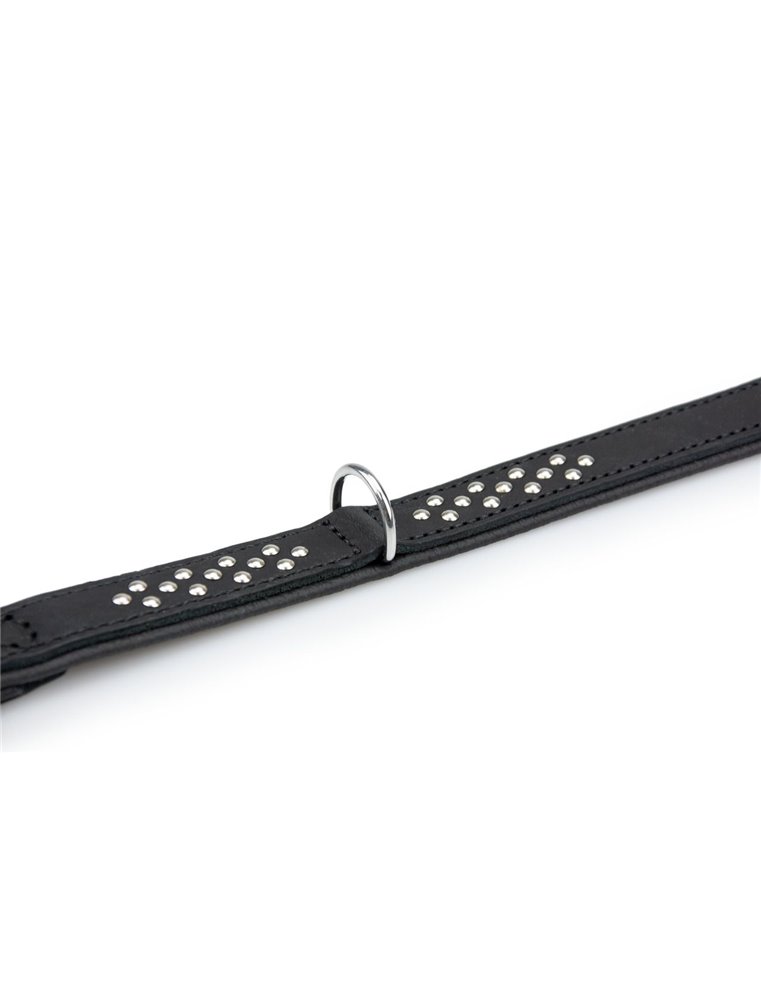 COLLAR RONDO 37CM 22MM NATURE/BLACK VERST/ADJ 28-32CM