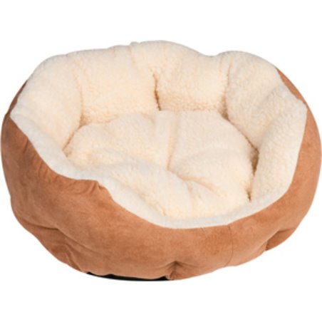 Mand inclusief kussen santis achthoekig bruin 45x40x14cm/8cm