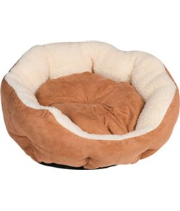 Mand+kussen santis achthoekig bruin 45x40x14cm/8cm