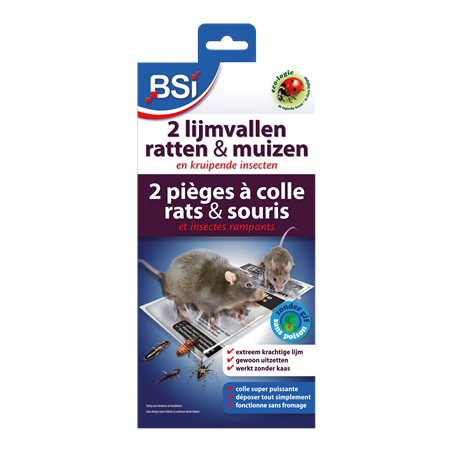 2 lijmvallen voor muizen/ratten