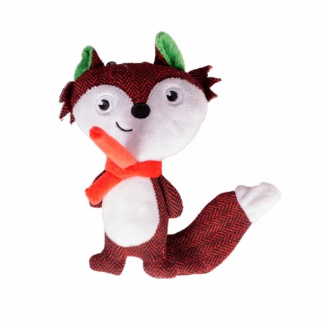 Xmas pluche vos 18x15x5cm