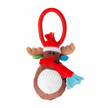Xmas pluche rendier lus 22x12x7cm