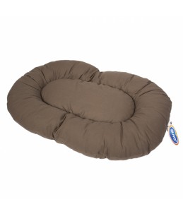 Ovalen kussen moose 65x47x9cm bruin