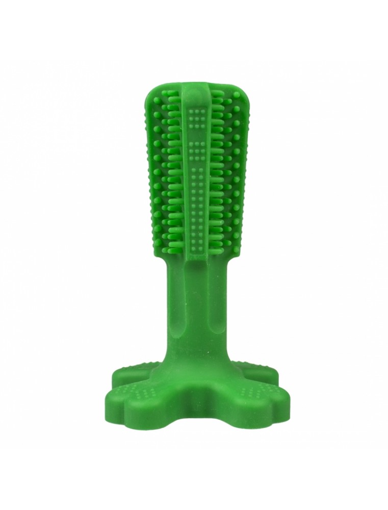 Chew `n play brush Groen M - 14,5x9x9cm