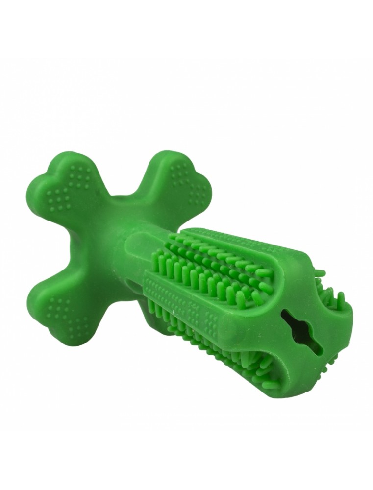 Chew `n play brush Groen M - 14,5x9x9cm