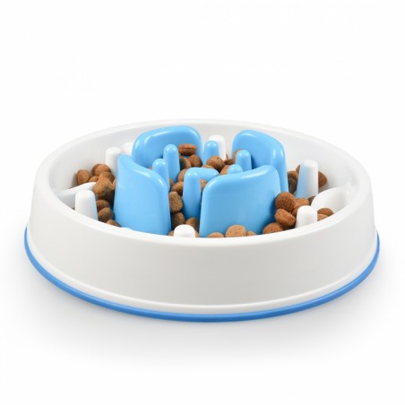 Slow down feeder Blauw 28,5x28,5x7cm