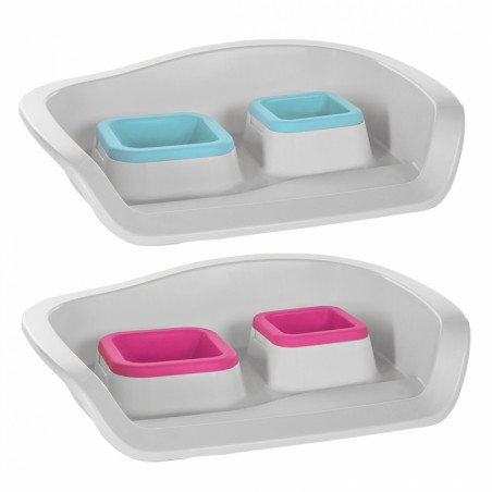 Display dinerset twice & nice 48x38x12cm gemengde kleuren