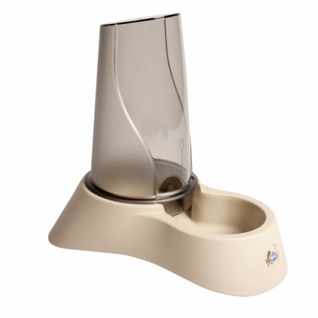 Voedsel & waterdispenser nuvola 2 18x26x26cm/1,5l mocaccino