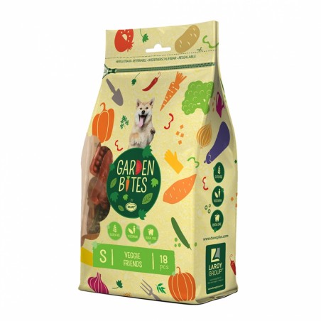 Garden bites veggie friends small zakje 6cm - pouch - 270g gemengde kleuren