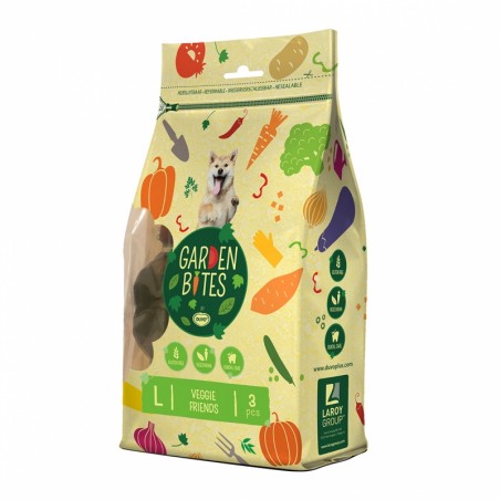 Garden bites veggie friends large zakje 11cm - pouch - 270g gemengde kleuren