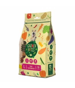 Garden bites toby toothbrush large zakje 10cm - pouch - 500g gemengde kleuren