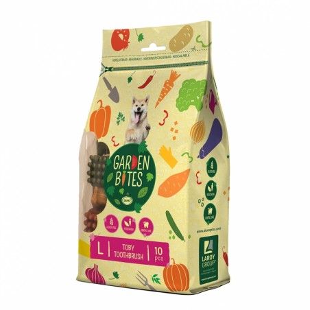 Garden bites toby toothbrush large zakje 10cm - pouch - 500g gemengde kleuren