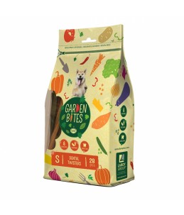 Garden bites dental twisters small zakje 13cm - pouch - 420g gemengde kleuren