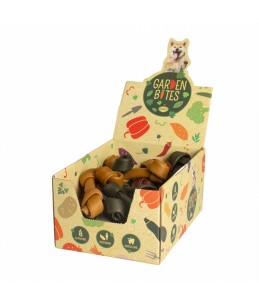 Garden bites vegan bones large display 14,5cm - display - 90g gemengde kleuren, Per stuk