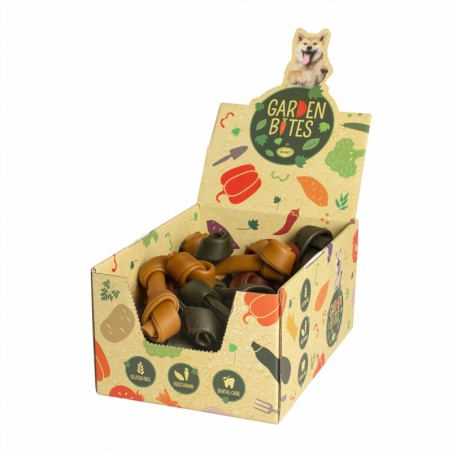 Garden bites vegan bones large display 14,5cm - display - 90g gemengde kleuren, Per stuk