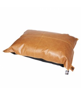 Leatherette kussen siesta caramel Cognac 70x100cm
