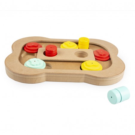 Duvo+ Slide `n snack puzzle - been Meerkleurig 28x19x2,5cm