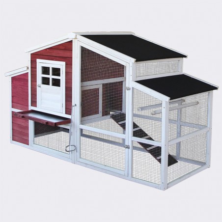 WorldPet Kippenhok / Konijnenhok 200 x 81 x 116 cm